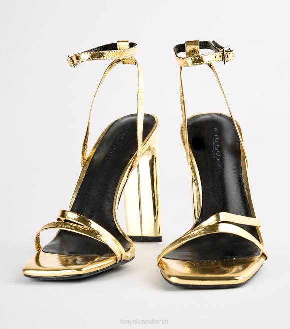 Brautschuhe| de Tony Bianco Frauen Verlobte Absätze Goldfolie 4624341